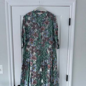 Tory Burch Size LARGE Floral Caftan